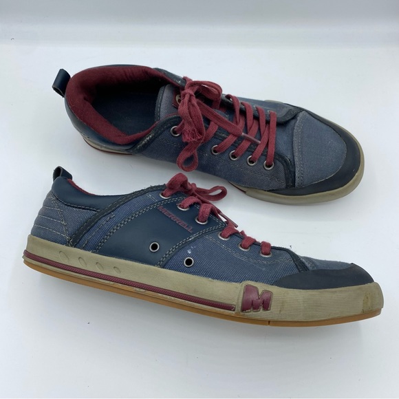 🎉HOST PICK!🎉 Men's Merrell Rant Dash Black Slate & Burgundy Red Sneakers - Picture 2 of 10